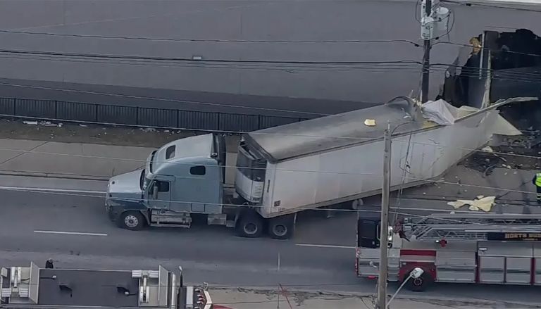 6 Injured as Dump Truck Crashes Into NJ Target, Smashing Through Store Wall