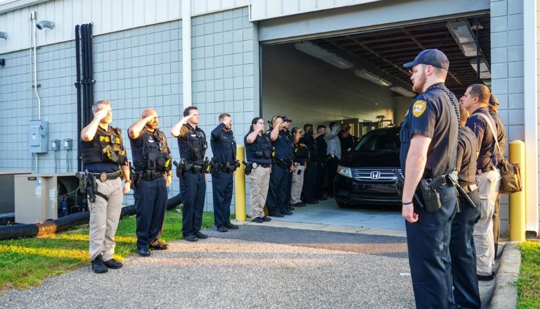 A Florida police officer shot and killed a suspect during a struggle at a hospital, according to officials
