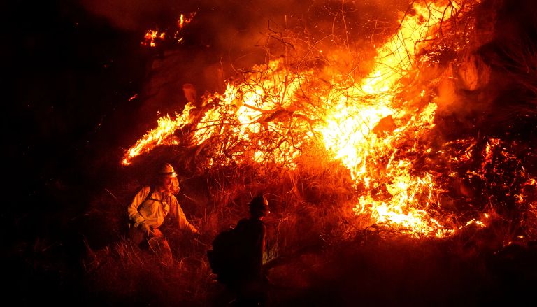 Southern California prepares for strong winds as new fires start in the area