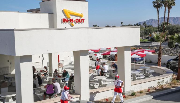 After being closed for four days, In-N-Out in Rancho Mirage is now open again today