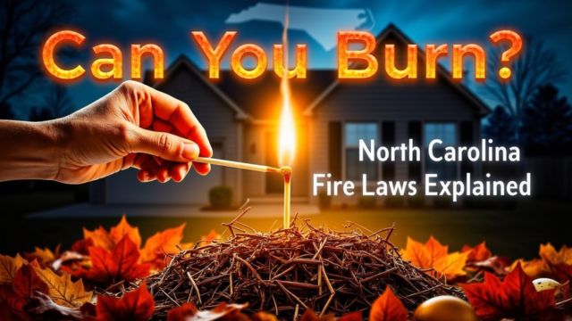 North Carolina Fire Laws Can You Legally Burn on Your Own Property